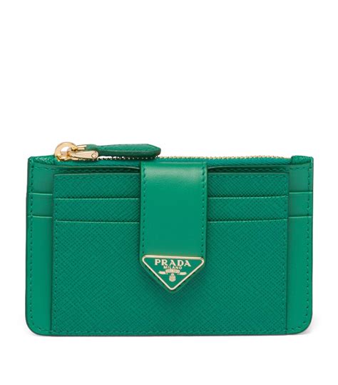 prada green card holder|prada card holder wallet.